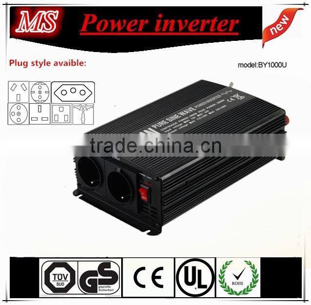1kw pure wave power inverter&converter with auto 12v/24v on sale