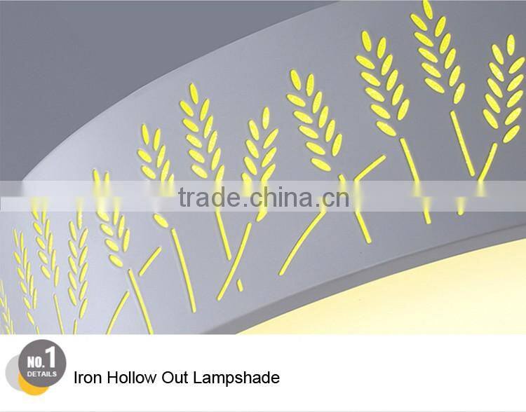 Hollow Out Wheat LED Ceiling Lamp 220V Round Modern Ceiling Light