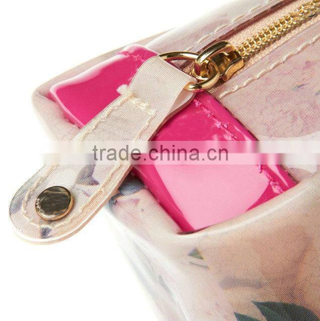 Ted's Timeless Romantic all-over print women wash bag /Flower print cosmetic pouch /Journey toilet bag