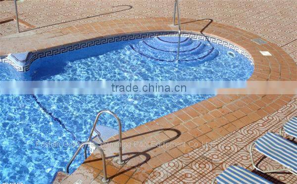 Guangzhou 304/316 Stainless steel 3 steps safety handrail swimming pool ladder