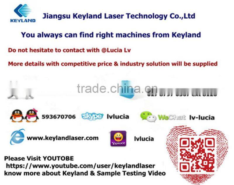 Keyland Metal Logo Laser Engraving Marking Machine Auto Lift