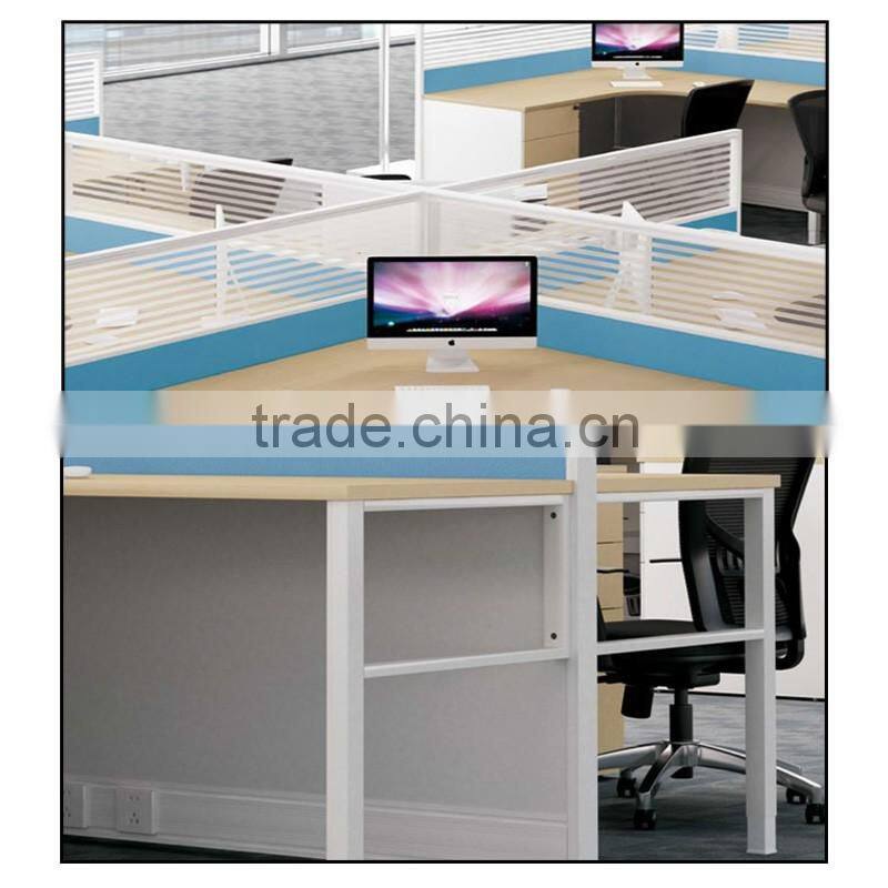 KU-TK6+K3 Modern Cubicle Office Workstation Office Low Partition For 6 Seater