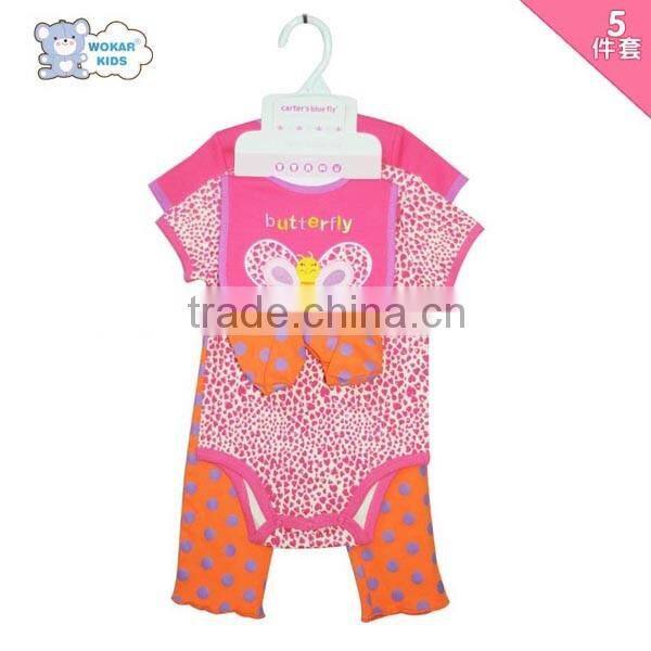Mixed type and summer baby jumpsuit clothes set