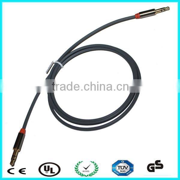 Extension TPE 1.2m dual male to male 3.5mm stereo audio cable