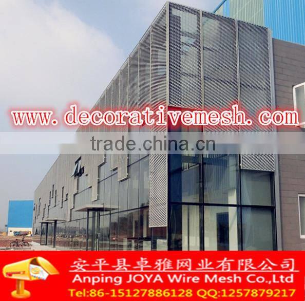 metal facade using the expanded metal sheet