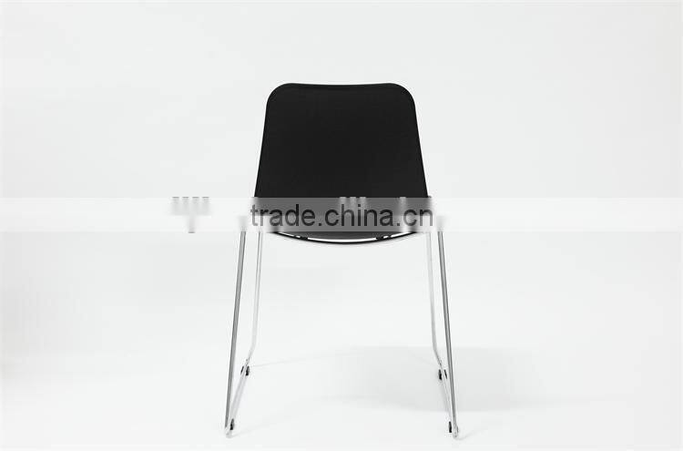 Cheap Dining Room Furniture Leisure Plastic Chair with Chrome Legs