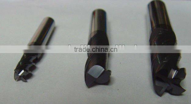 Nano super micro grain square end milling cutter