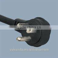 UL approval three prong NEMA 5-15P 90 degree power cord plug
