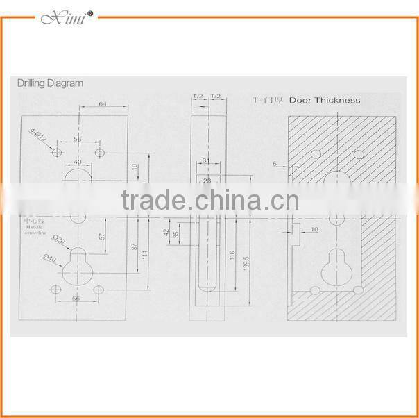 Fingerprint and card door access control lock with battery adel biometric door lock good quality eu stype