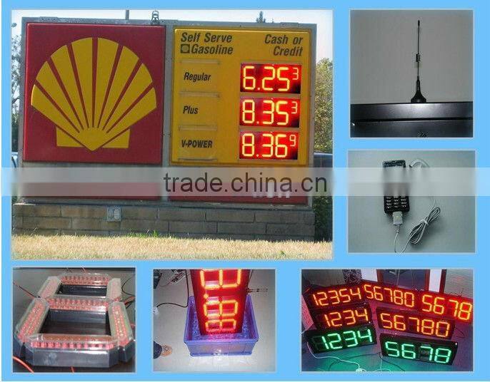10" 8.888 Green LED gas price sign
