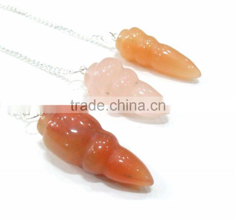 Blue Aventurine Merkaba Star Metal Cap Pendulum : Wholesale Merkaba Pendulum