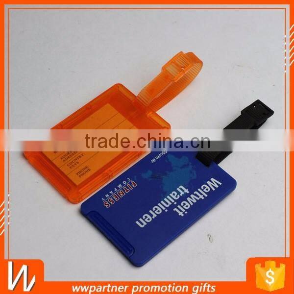 Slide Luggage Tag with Square Name Window