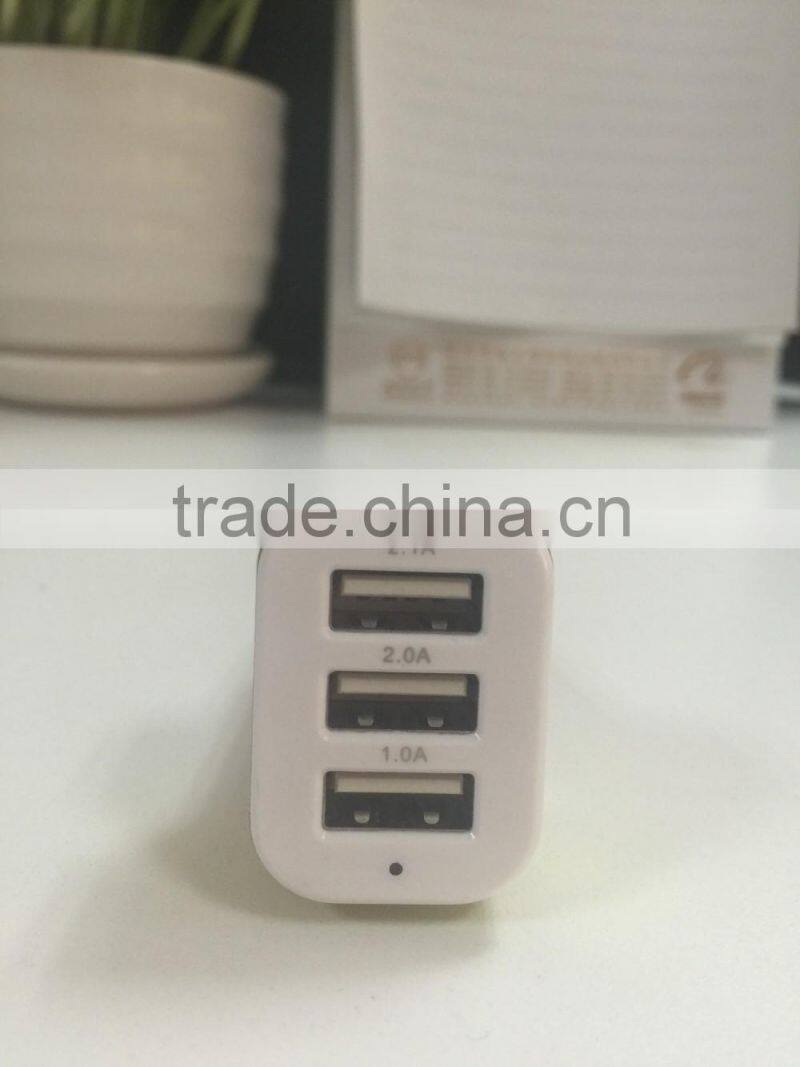 High quality 4.1a multi socket usb car charger