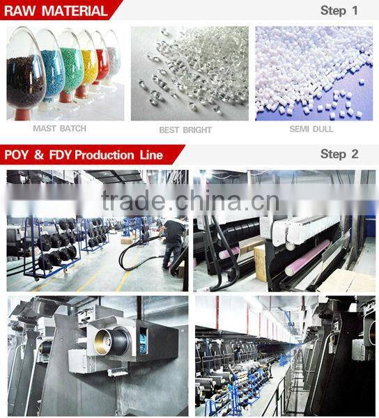 knitting ribbon yarn semi rugged FDY filament yarn