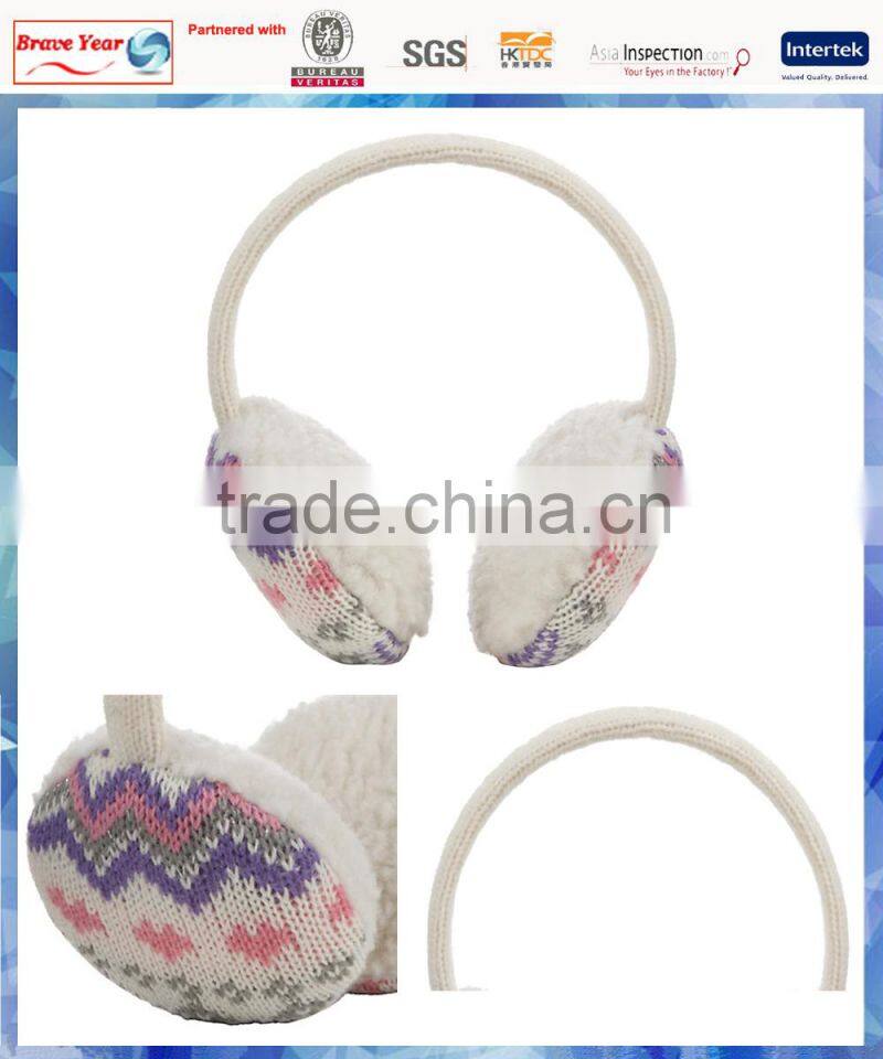 kids warm earmuffs knit promotional earmuff