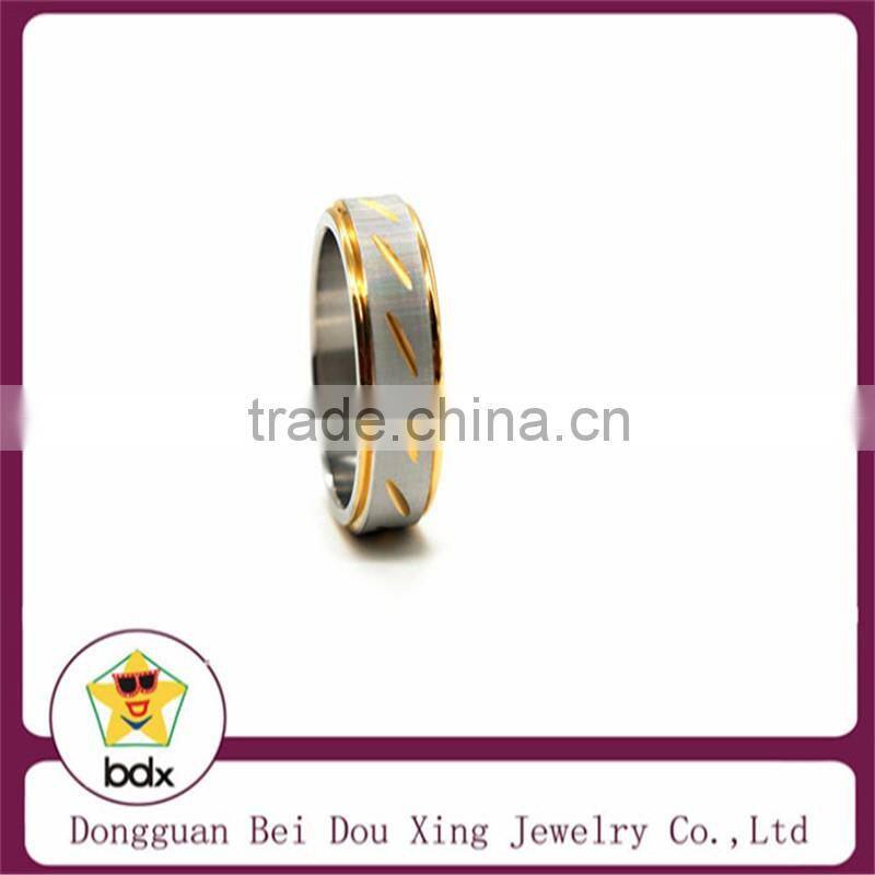 High quality ring Fashion engagement rings for women and men frosted matte stainless steel wedding rings fine jewelry