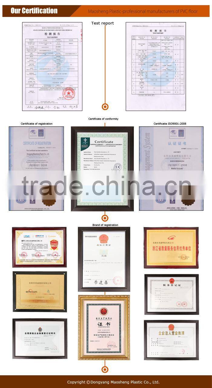 PVC Vinyl Interlocking Click Flooring Planks