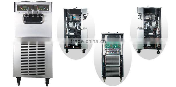 CE ETL approve S520F double compressor soft ice cream.machine