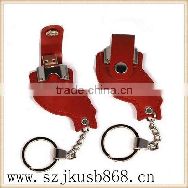 Fashion qualified usb 2.0 drive leather