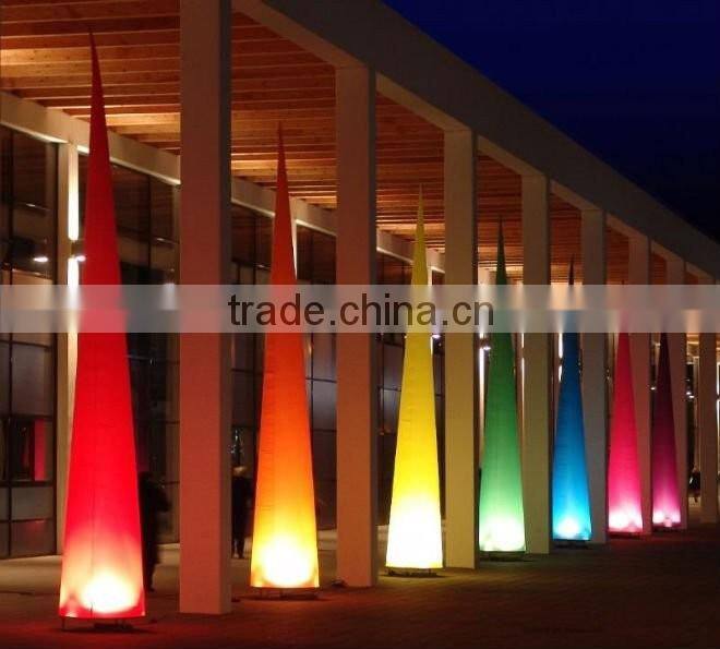 Hot sale color changing led inflatable pillar, inflatable led pillars for decoration