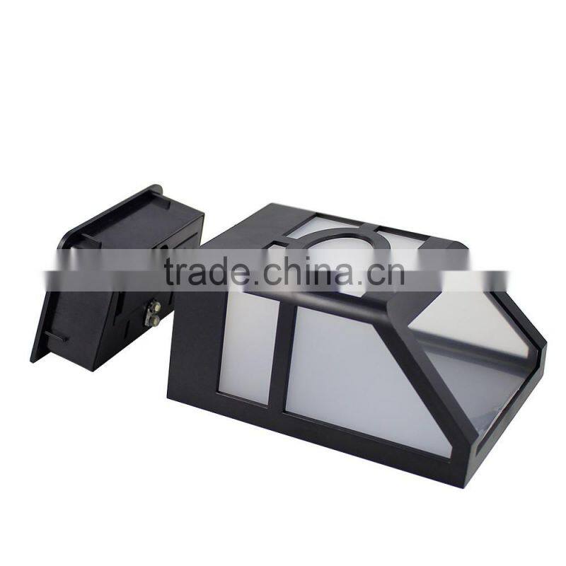 Vintage waterproof solar wall lamp for hotel garden 18LM 2V 120MA