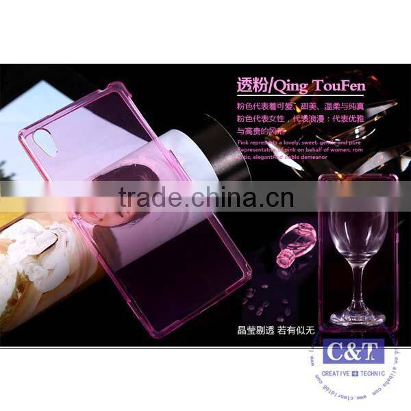 C&T Transparent Flexible Soft TPU Gel Rubber Skin Slim Back Case Cover for Sony Xperia Z5