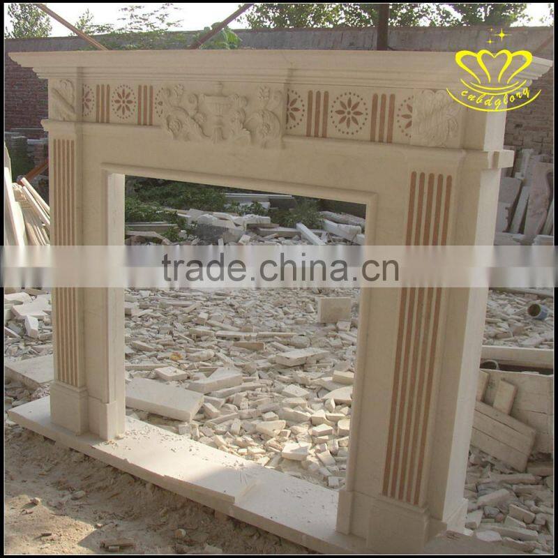 Supply a variety of fine white marble fireplace sculptures of Europe type style mantel