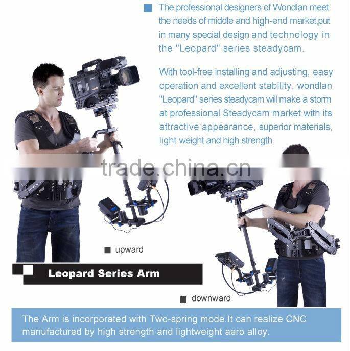 Wondlan IV 6-15kg Camera Video Stabilizer Steadicam deluxe edition + Monitor