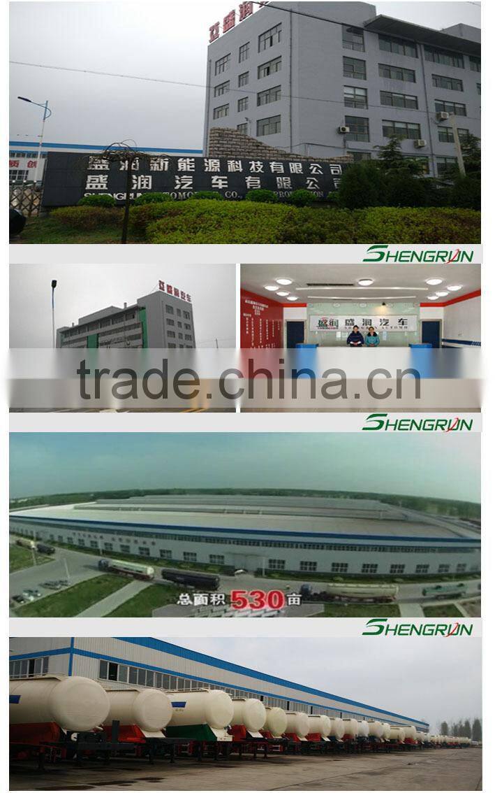 Shengrun Brand 3 Axles Fuel Tanker Trailer For Sale