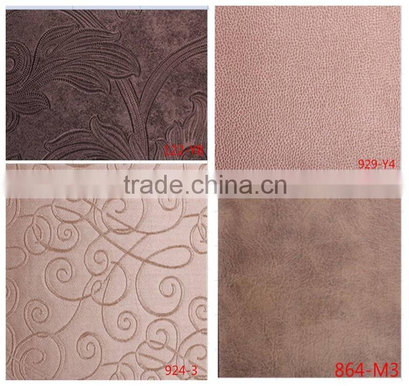Upholstery leather for home decoration usage ,popular use for living room ,hotel lobby ,bedroom