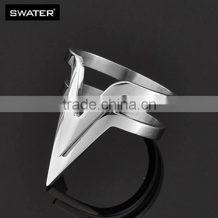 Alibaba Wholesale Stainless Steel Arrow Design Silver Rings Jewelry