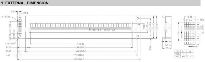 4002 lcd 40x2 LCD Character display