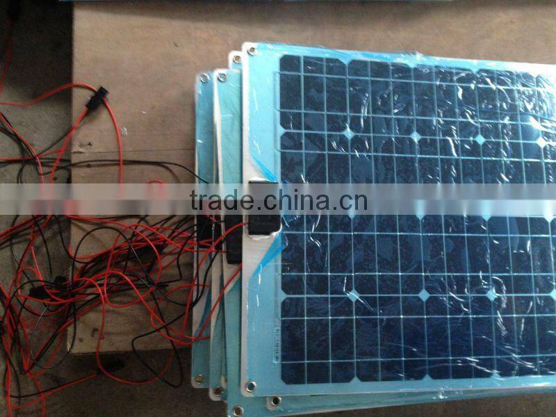 60W RV roof semi flexible mono solar panel