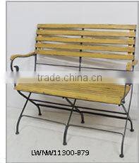 metal framed solid antique folding wooden chairs