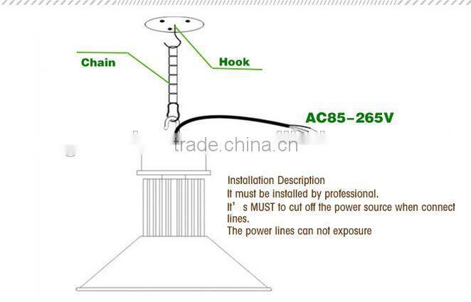Newest ! LED High Bay 100W industrial light for factory Lighting warehouse Lamp AC85-265V White/Warm White
