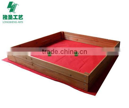 Children's wooden sandbox With PE awning