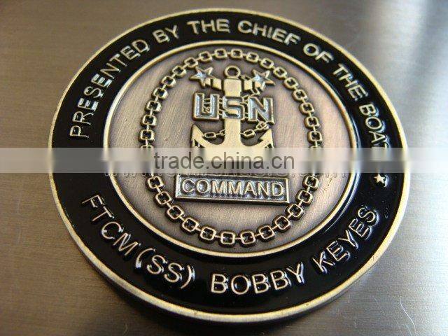 Best selling enamel metal coin