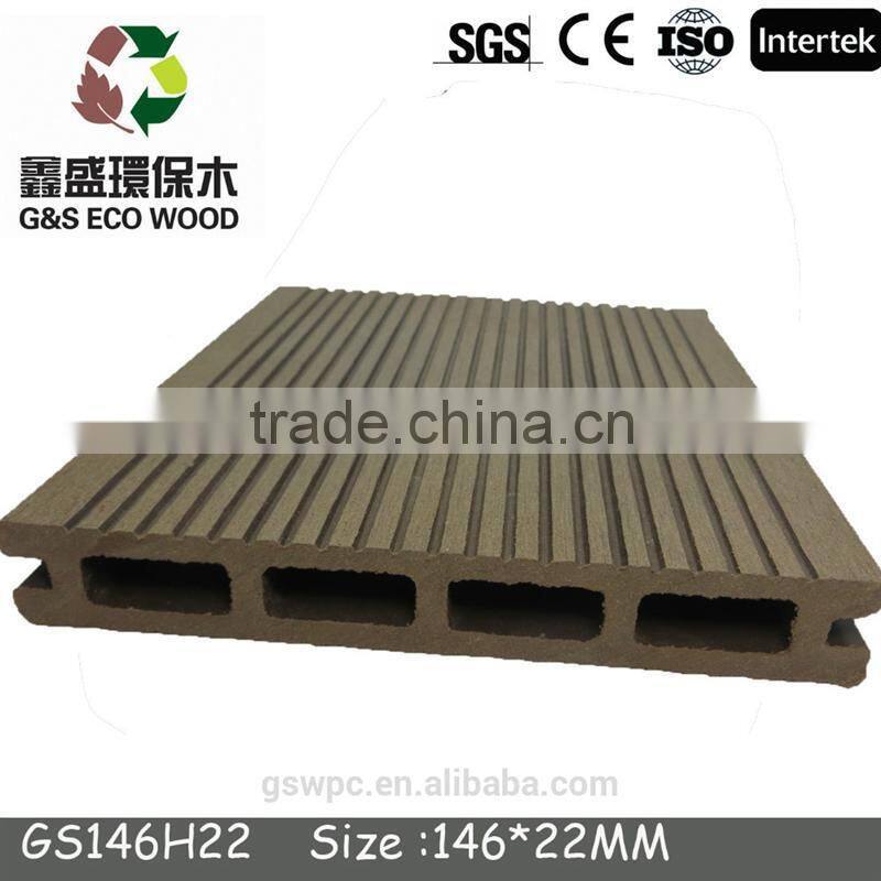 2016 composite decking in canada/ wood plastic composite deck board / WPC outdoor decking