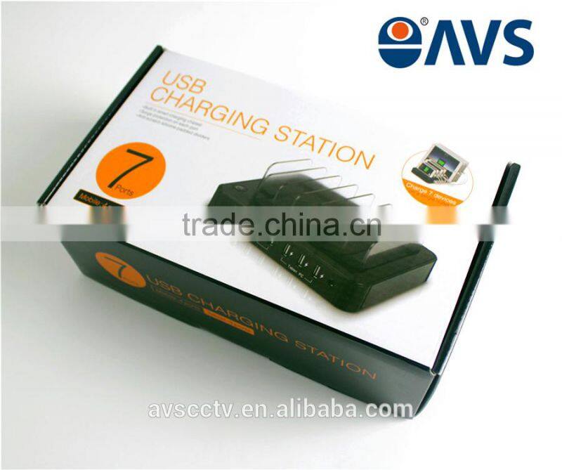 Best Selling 7 Ports Portable Desktop USB Charger for Mobile Phones