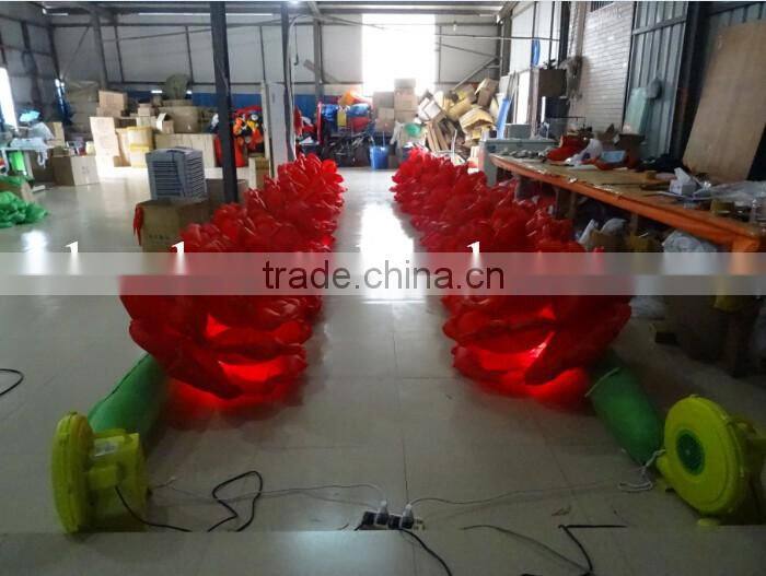 Inflatable Red Rose Flower for Romantic Wedding