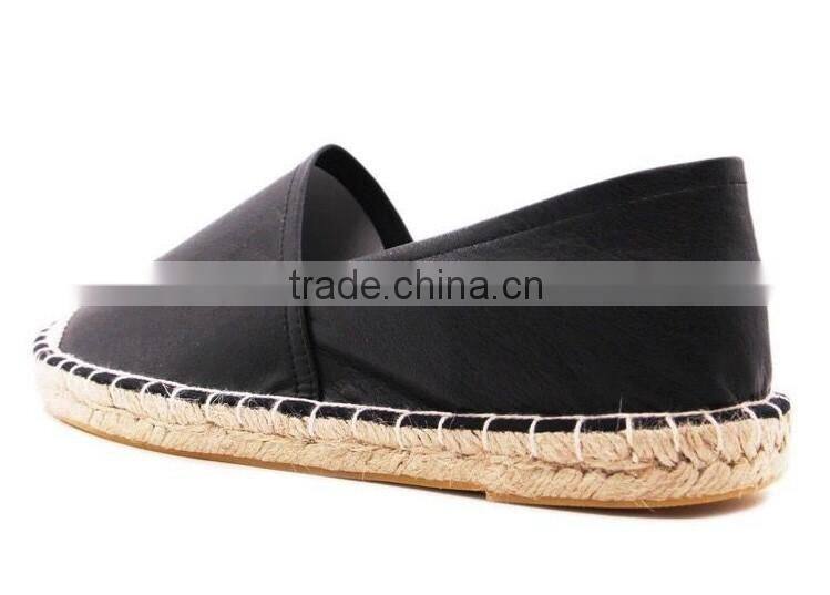 Shoes men loafers PU upper material espadrilles stitched sole shoes flat shoes