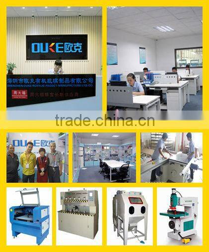 DL Clear acrylic custom printable desktop insert new design menu holder wholesale