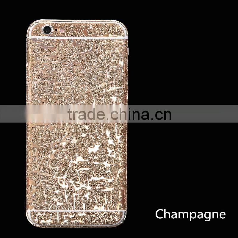 Hami Melon Texture Bling Bling Glitter Sticker Skin for iPhone 6 6s, Wholesale China