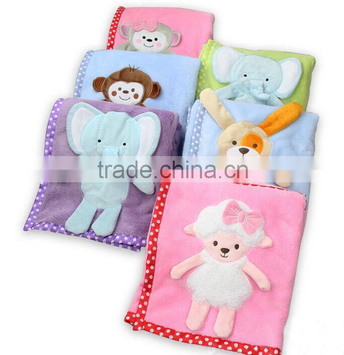 Different Animal Design High Quality Swaddle Blanket for Kids