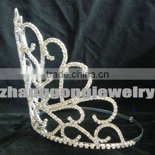 Heart shape crystal party princess crown