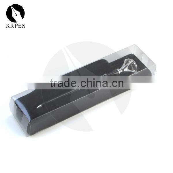 Gift Customized logo Promotional crystal ball pen with crystal on top