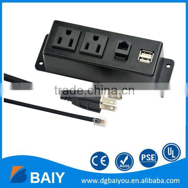 Best selling American plug conference table power desktop socket for desktop