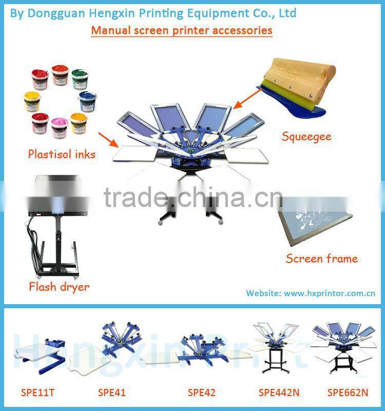 four color clothes screen printing machine