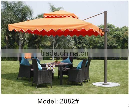 Aluminum garden furniture umbrella