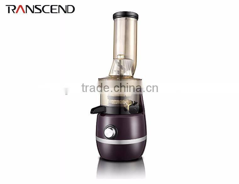 Hot big chute plastic slow speed juicer for home